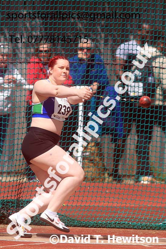 Senior Womens hammer, 2024 Northern Senior and Under-20s Track and Field Champs, Middlesbrough.  Photo: David T. Hewitson/Sports for All Pics